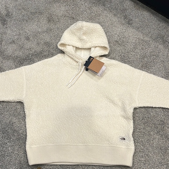 The North Face | NWT Wool Blend Lightweight Sherpa Hoodie - Picture 3 of 14